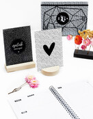 Kaartenhouder blank hout