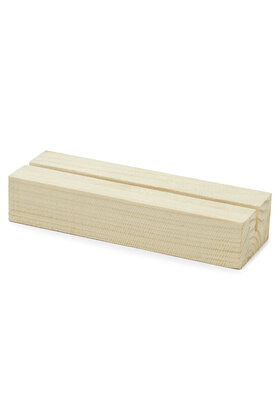 Muurcirkel standaard blank hout - 9cm