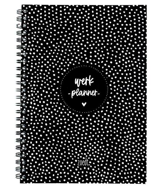 Planner things to do - zwart wit met dots patroon in A5 formaat Planner things to do - zwart wit met dots patroon in A5 formaat