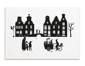 Kaartje Sinterklaas tafereeltje