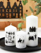 Mini kaars Sinterklaas en piet