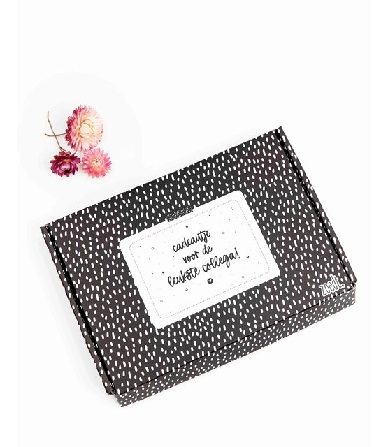 Cadeaupakket brievenbus 'Cadeautje voor de leukste collega!'