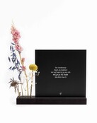 Forex tegeltje in droogbloemhouder - lief vriendinnetje