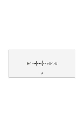 Cadeaukaartje met tekst - Een cadeautje voor jou