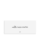 Minikaartje met tekst - Confetti, kusjes & knuffels