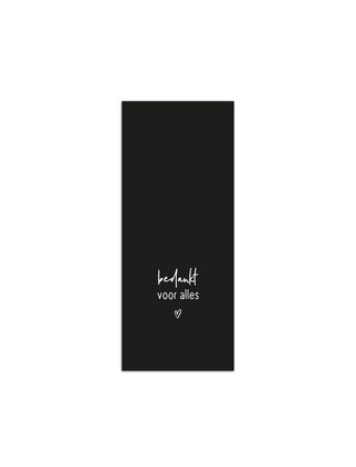 Cadeaukaartje met tekst - Bedankt voor alles