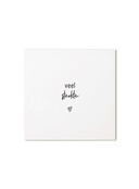 Minikaartje met tekst  - Veel sterkte