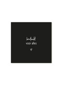 Minikaartje beige met tekst - Bedankt voor alles