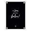 Zoedt Tuinposter zwart met tekst - Hé zon ga je mee stralen? | 60x80cm