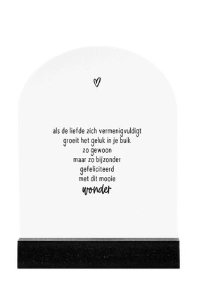 Forex tegeltje boogvorm - Als de liefde zich vermenigvuldigt