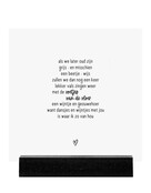 Forex tegeltje - Gedicht dansjes en wijntjes