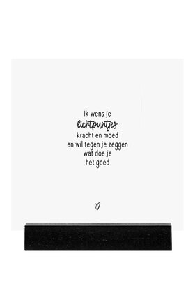Forex tegeltje - Ik wens je lichtpuntjes...
