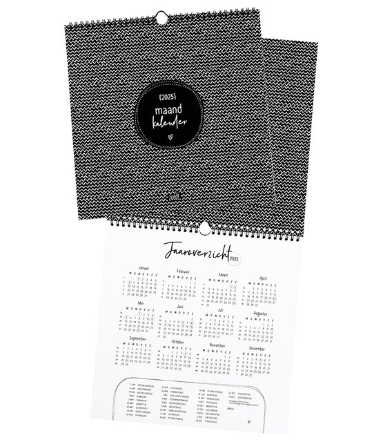 Maandkalender 2025 vierkant