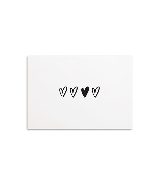 Kaartje met hartjes - A6 formaat