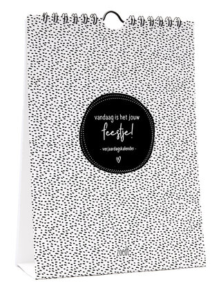 Verjaardagskalender staand (of hangend) - Vandaag is het jouw feestje!