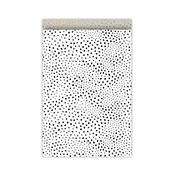 Cadeauzakjes set van 5  - zwart wit met stippen patroon