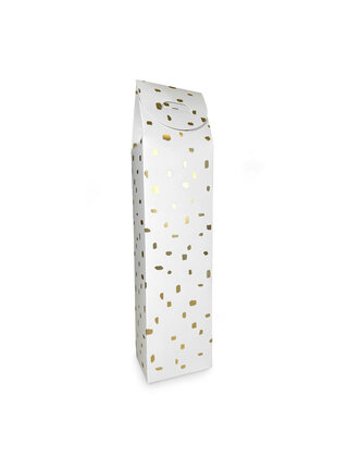 Geschenkverpakking wijn - wit goud