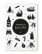 Kaartje Sinterklaas 'Lieve groetjes van Sint en Piet'