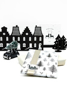 Grachtenpandjes met 2 kerstboompjes