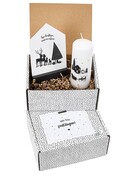 Cadeaupakket - kerstpakket 'Fijne feestdagen, maak het magisch' - Kaars en forex huisje