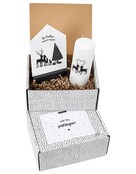 Cadeaupakket - kerstpakket 'Fijne feestdagen, maak het magisch' - Kaars en forex huisje