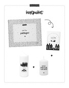 Cadeaupakket - kerstpakket 'Merry Christmas' - set kerst kaarsen