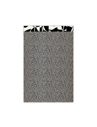 Cadeauzakjes set van 5 - zwart wit met stippen patroon