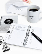 Adresboekje zwart wit patroon | A6 formaat