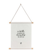 Textielposter wit met gedichtje  'Hier wil ik zijn..' - 30x40cm Textielposter wit met gedichtje  'Hier wil ik zijn..' - 30x40cm