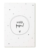 Kaart voor Pasen - met tekst Vrolijk pasen! - A6 kaart Kaart voor Pasen - met tekst Vrolijk pasen! - A6 kaart