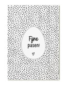 Kaart voor Pasen - met tekst Fijne pasen! - A6 kaart