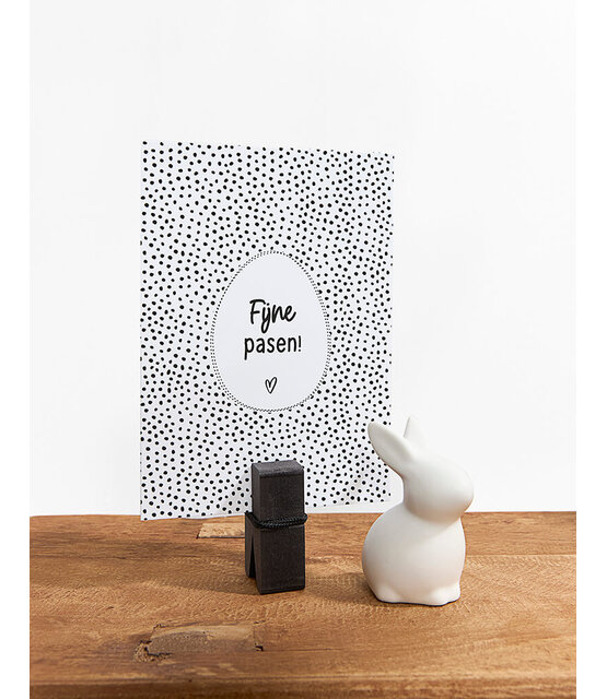 Kaart voor Pasen - met tekst Fijne pasen! - A6 kaart