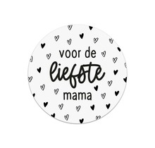 Sticker 'Voor de liefste mama'| 5 stuks | 4,5cm