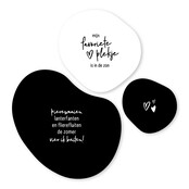 Set van 3 organische tuincirkels met tekstjes en hartjes – Unieke wanddecoratie voor buiten en binnen (20, 30 en 40 cm) Set van 3 organische tuincirkels met tekstjes en hartjes – Unieke wanddecoratie voor buiten en binnen (20, 30 en 40 cm)