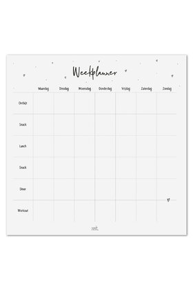 Maaltijdplanner notitieblok – Plan al je maaltijden & workouts