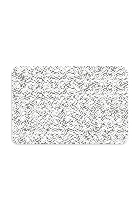 Placemat - wit met zwart dots patroon