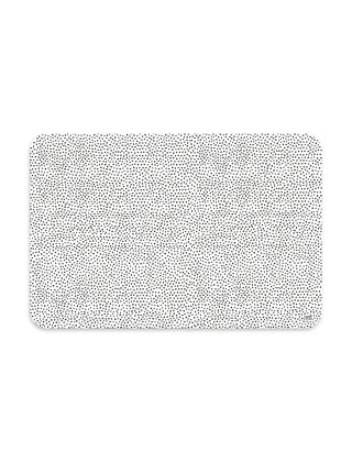 Placemat - wit met zwart dots patroon