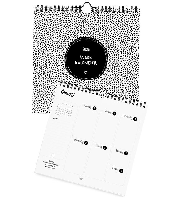 Weekkalender 2026 – stijlvolle en overzichtelijke weekplanner voor thuis