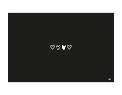 Inductiebeschermer voor inductieplaat – zwart met witte hartjes – bescherming & decoratie Inductiebeschermer voor inductieplaat – zwart met witte hartjes – bescherming & decoratie