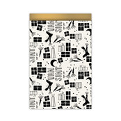 Cadeauzakjes set van 5  - Sinterklaas zwart wit patroon Cadeauzakjes set van 5  - Sinterklaas zwart wit patroon