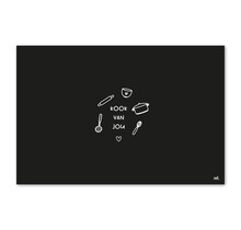 Inductiebeschermer voor inductieplaat – met tekst 'Kook van jou' – bescherming & decoratie
