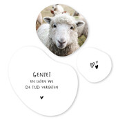 Set van 3 organische muurcirkels met tekstjes en foto – Unieke wanddecoratie voor binnen (20, 30 en 40 cm)