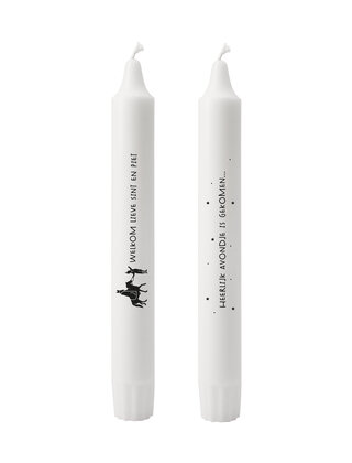 Set van 2 dinerkaarsen - Sinterklaas