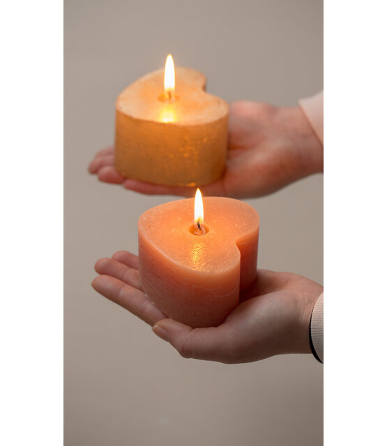 Kaars hartje roze - perfect cadeau voor Valentijn & Moederdag