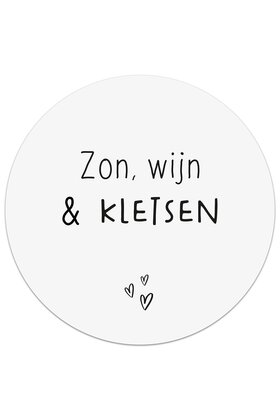 Tuincirkel wit - Zon, wijn & kletsen