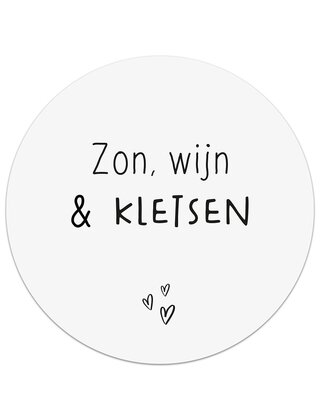 Tuincirkel wit - Zon, wijn & kletsen