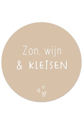 Tuincirkel zand - Zon, wijn & kletsen