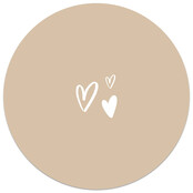 Tuincirkel zand hartjes – muurcirkel voor buiten