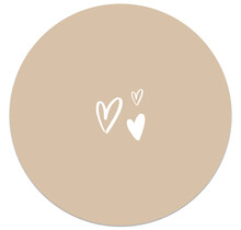 Tuincirkel zand hartjes – muurcirkel voor buiten