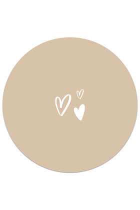 Tuincirkel zand - hartjes